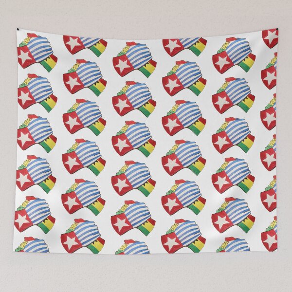 Item preview, Free West Papua - West Papua & Ghana hands designed and sold by Megan Bliss.