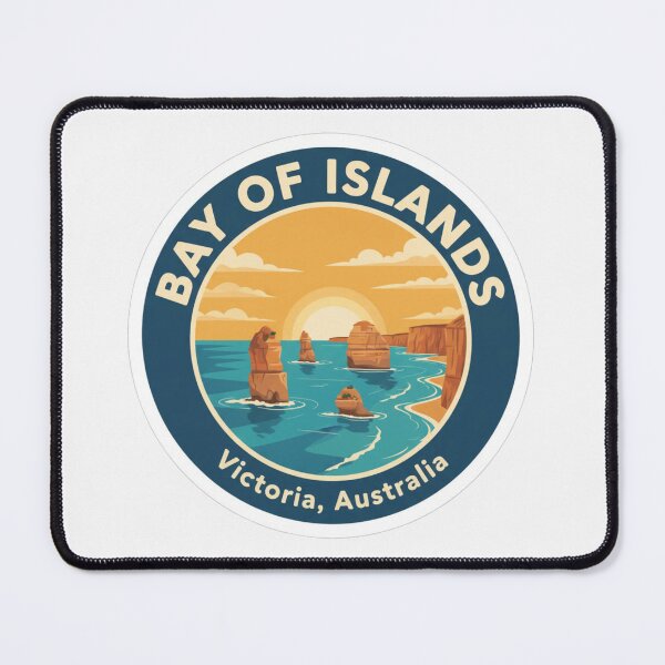 Item preview, Bay of Islands Coastal Park, VIC – Vintage Australian Travel Badge Sticker designed and sold by Random Designs.