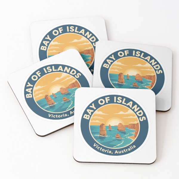 Item preview, Bay of Islands Coastal Park, VIC – Vintage Australian Travel Badge Sticker designed and sold by Random Designs.