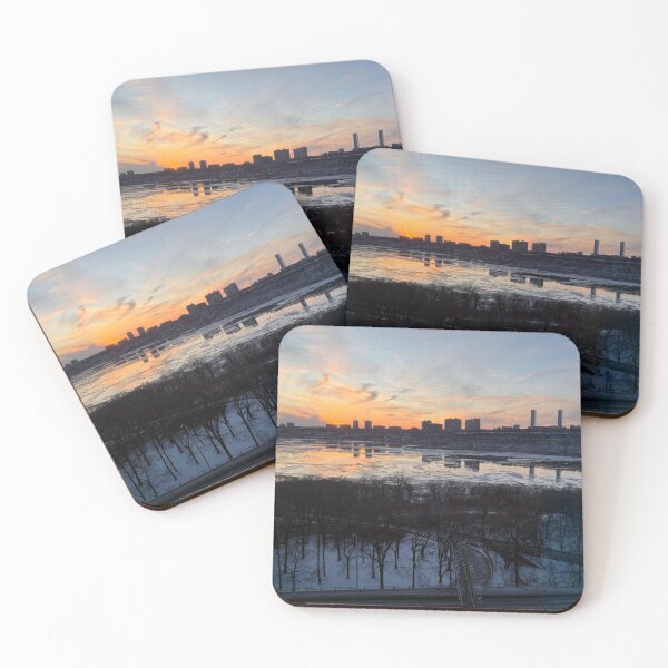 Item preview, Frosty Hudson River with Fort Lee View designed and sold by ZeroTechnique.
