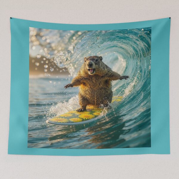 Item preview, Surfin' Groundhog designed and sold by Tridentulus.