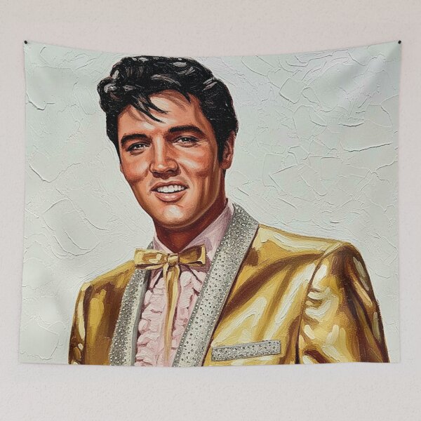 Item preview, Golden Royalty: The King of Rock & Roll Portrait designed and sold by Art's Diner.
