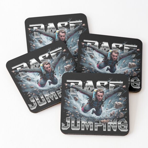 Item preview, Daring Base Jumper Falling Through Rocky Canyon designed and sold by newvisionart191.
