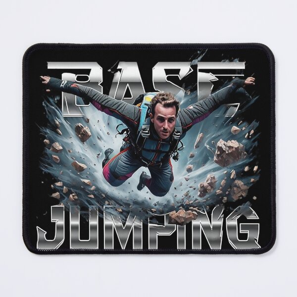 Item preview, Daring Base Jumper Falling Through Rocky Canyon designed and sold by newvisionart191.