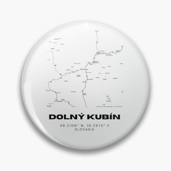 Item preview, Dolný Kubín City Map Print – Minimalist Map of Dolný Kubín, Slovakia designed and sold by RM-Journey.