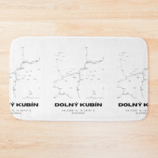 Item preview, Dolný Kubín City Map Print – Minimalist Map of Dolný Kubín, Slovakia designed and sold by RM-Journey.