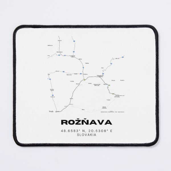 Item preview, Rožňava City Map Print – Modern Minimal Map of Rožňava, Slovakia designed and sold by RM-Journey.