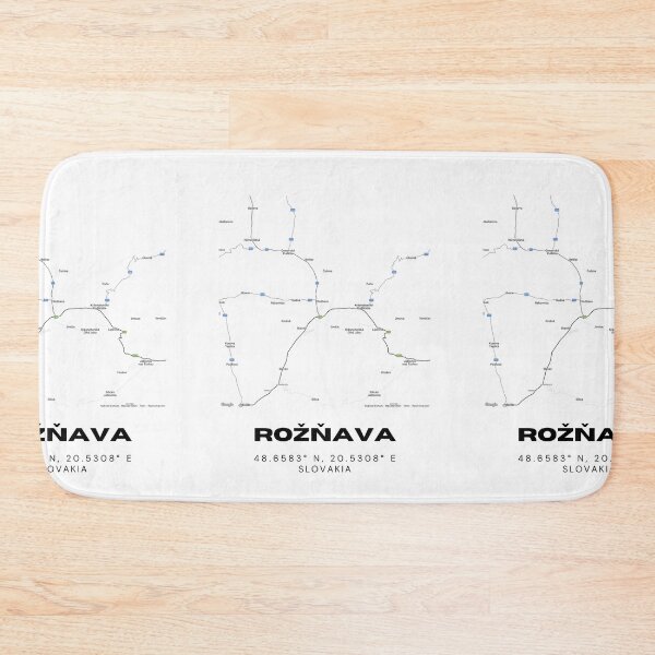 Item preview, Rožňava City Map Print – Modern Minimal Map of Rožňava, Slovakia designed and sold by RM-Journey.