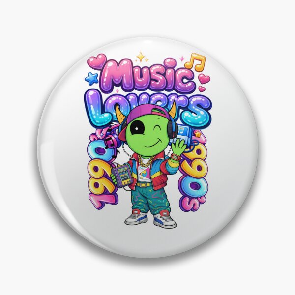 Item preview, Music Lovers 1990s Retro Monster – Cute Streetwear Cartoon Design Music 1990’s designed and sold by LiamFitzpatrick.