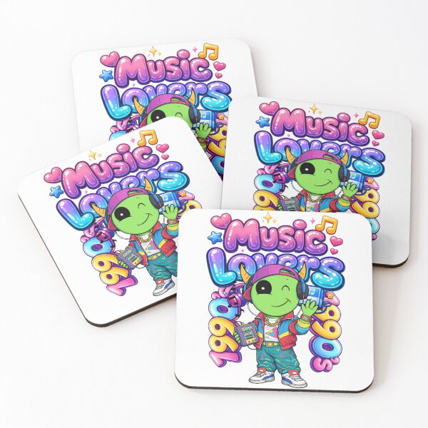 Item preview, Music Lovers 1990s Retro Monster – Cute Streetwear Cartoon Design Music 1990’s designed and sold by LiamFitzpatrick.