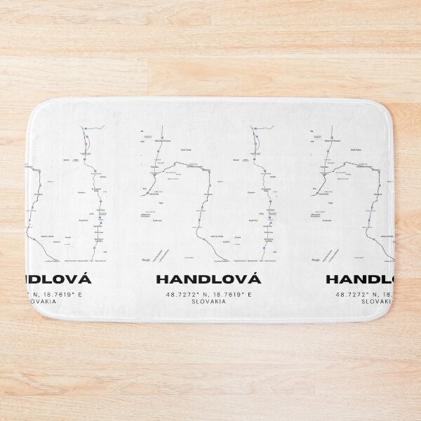 Item preview, Handlová City Map – Minimal Street Map of Handlová, Slovakia designed and sold by RM-Journey.