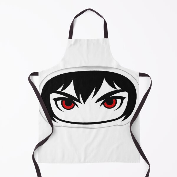 Item preview, Dark Minimal Anime Eyes Sticker – Intense Crimson Gaze, Vector Style, Original Design designed and sold by AD-NOVA!!!.