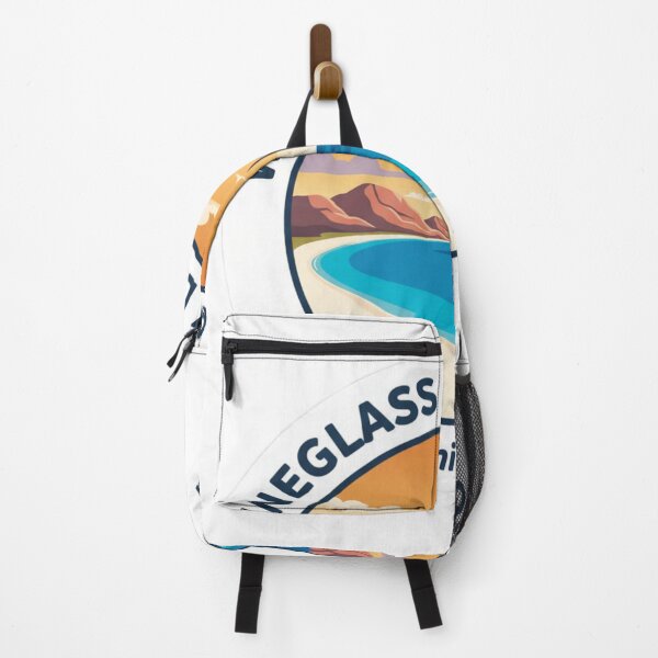 Item preview, Wineglass Bay Lookout, TAS – Vintage Australian Travel Badge Sticker designed and sold by Random Designs.