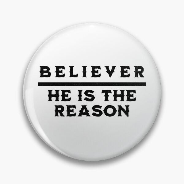 Item preview, Believer - He Is The Reason - Easter Christian T-Shirt + other products - White Text Edition designed and sold by RMD-Design.