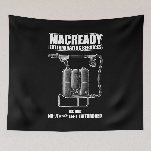 Item preview, The Thing Macready Flamethrower Exterminating designed and sold by Power Up Prints.