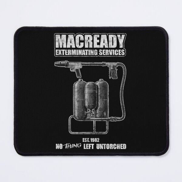 Item preview, The Thing Macready Flamethrower Exterminating Distressed designed and sold by Power Up Prints.