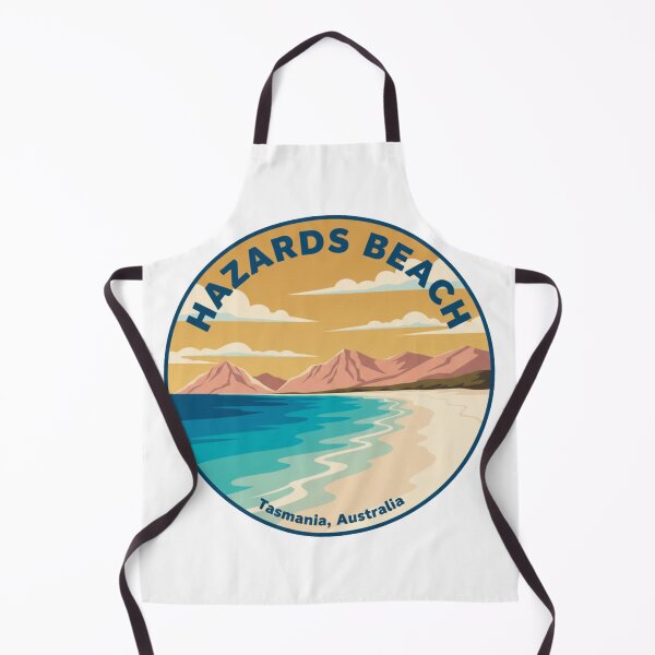 Item preview, Hazards Beach, TAS – Vintage Australian Travel Badge Sticker designed and sold by Random Designs.