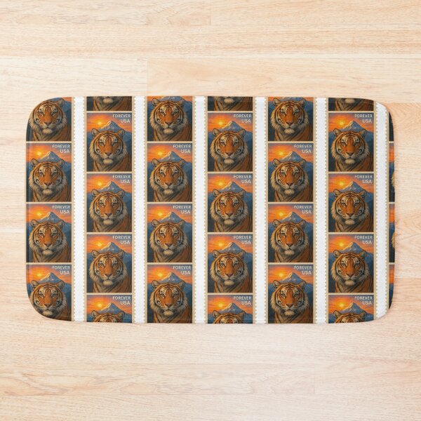 Item preview, Tiger of the Snow-Capped Mountain Stamp designed and sold by nikkolaus.