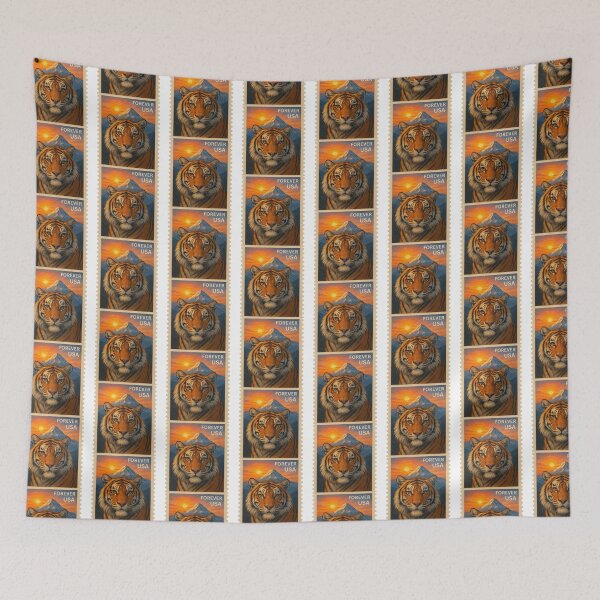 Item preview, Tiger of the Snow-Capped Mountain Stamp designed and sold by nikkolaus.