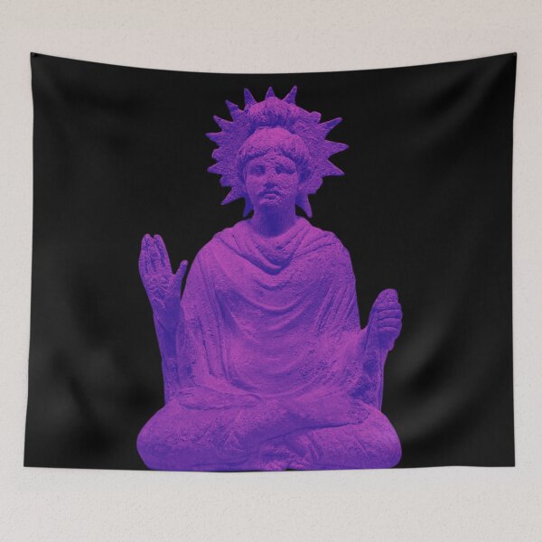 Item preview, Vibrant Sakyamuni Buddha Of Gandhara (Pakistan) on Black  designed and sold by AnimaliaStar.