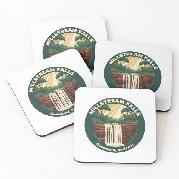 Item preview, Millstream Falls Lookout, QLD – Vintage Australian Travel Badge Sticker designed and sold by Random Designs.