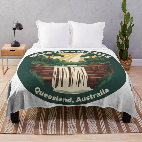 Item preview, Millstream Falls Lookout, QLD – Vintage Australian Travel Badge Sticker designed and sold by Random Designs.