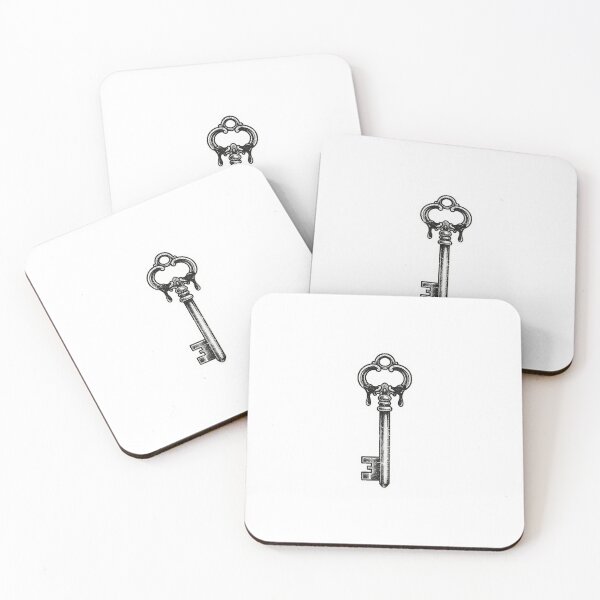 Item preview, Vintage Skeleton Key Illustration – Gothic Antique Key Art designed and sold by Darkness Hole.
