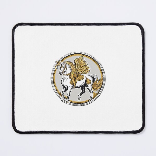 Item preview, Noble White Horse Wearing a Golden Phoenix Saddle designed and sold by Daniel-DL.