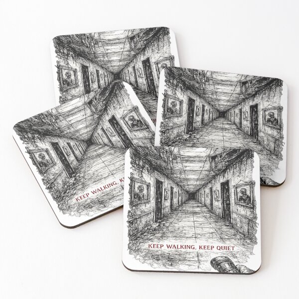 Item preview, Liminal Hallway Analog Ink Art designed and sold by CLOUTKULT.
