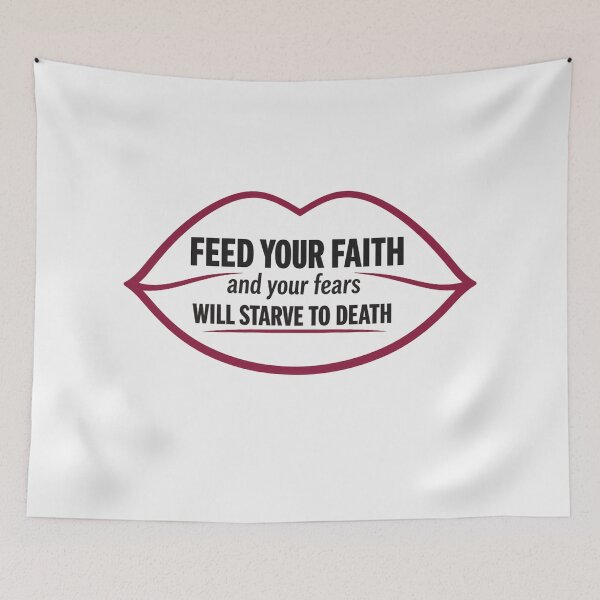 Item preview, Feed Your Faith – Bold Christian Declaration Design designed and sold by TheJoyfulPen.