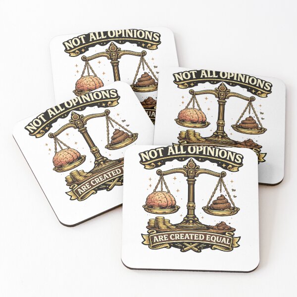 Item preview, Not All Opinions Are Created Equal Funny Sarcastic  designed and sold by The Junto Shop.