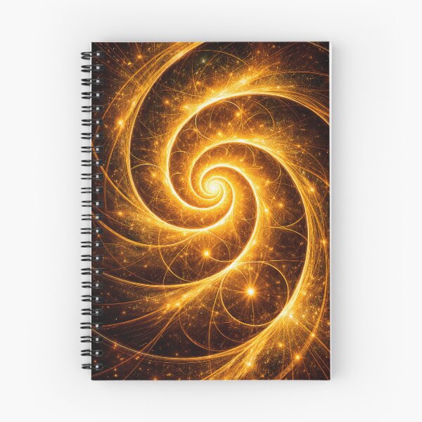 Item preview, Stunning golden fractal spiraling designed and sold by scicilysimonee.