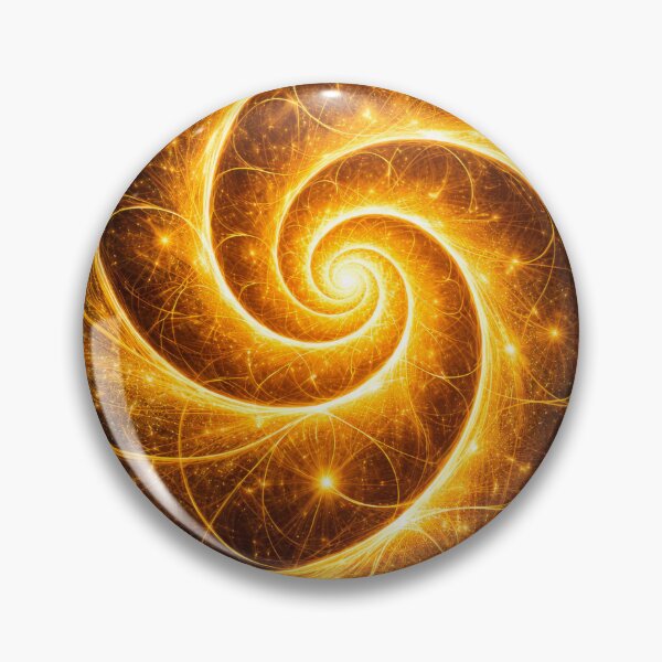 Item preview, Stunning golden fractal spiraling designed and sold by scicilysimonee.