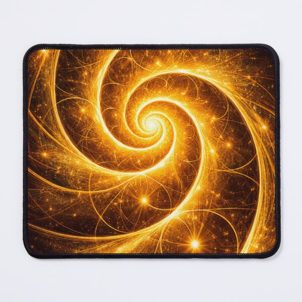 Item preview, Stunning golden fractal spiraling designed and sold by scicilysimonee.