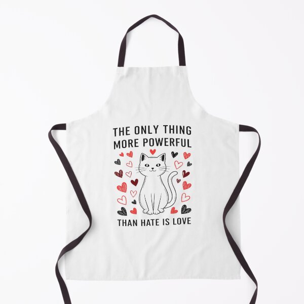 Item preview, Only Thing More Powerful Than Hate Is Love, Cat, Positive Quote Floral, Kindness Message designed and sold by TschandriaArt.