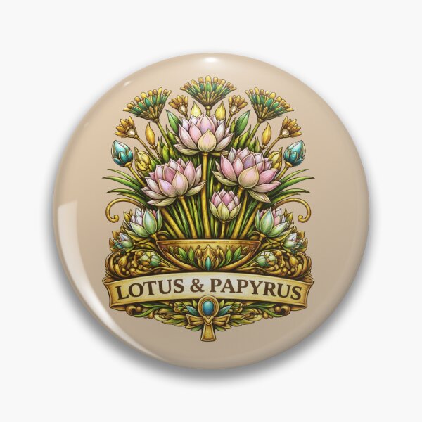 Item preview, Lotus and Papyrus - Ancient Egypt Unity Symbol designed and sold by Myra365Art.