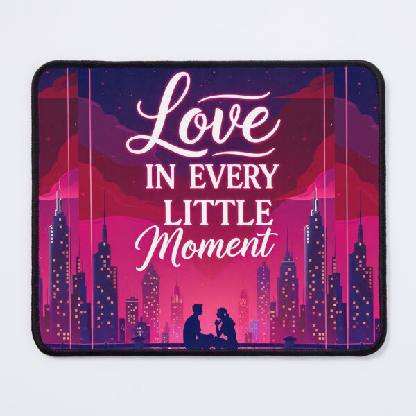 Item preview, Copy of Love in Every Little Moment - Romantic City Night Rooftop Skyline Typography Art designed and sold by Williams Anderson.
