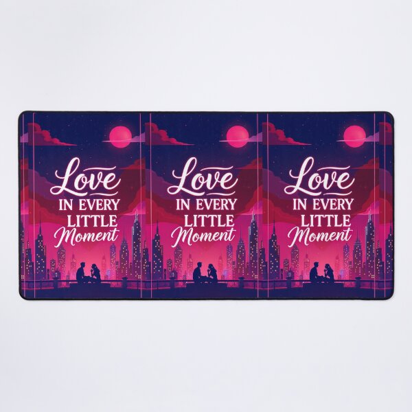 Item preview, Copy of Love in Every Little Moment - Romantic City Night Rooftop Skyline Typography Art designed and sold by Williams Anderson.