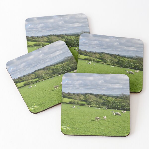 Item preview, SHEEP IN RURAL SPRING GREEN LANDSCAPE CORNWALL designed and sold by Richard Brookes Photography.