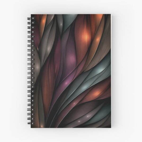 Item preview, Luxurious Abstract Feather Layers in Rich Crimson, Teal & Bronze designed and sold by Whimsy Wonder Ai.
