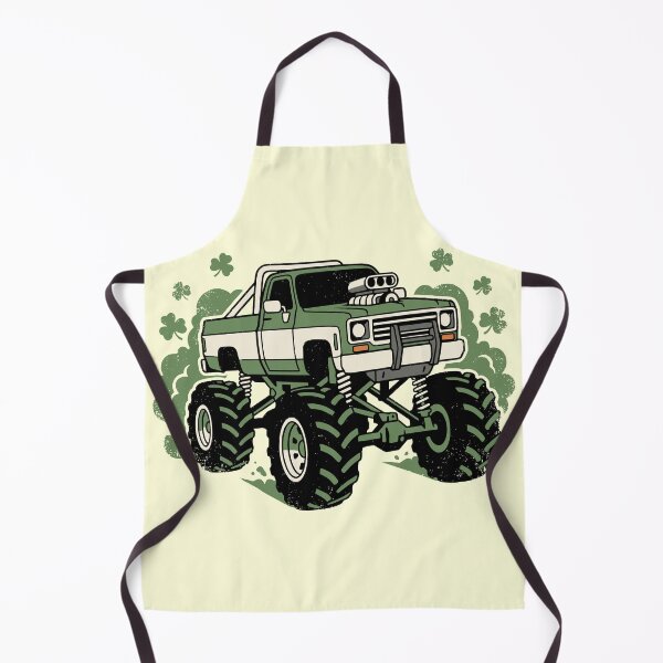 Item preview, St Patricks Day Retro Monster Truck Shamrock Grunge designed and sold by Imaginationbeyond.
