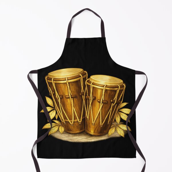 Item preview, Garifuna Drums Gold Cultural Illustration designed and sold by ezsketch25.