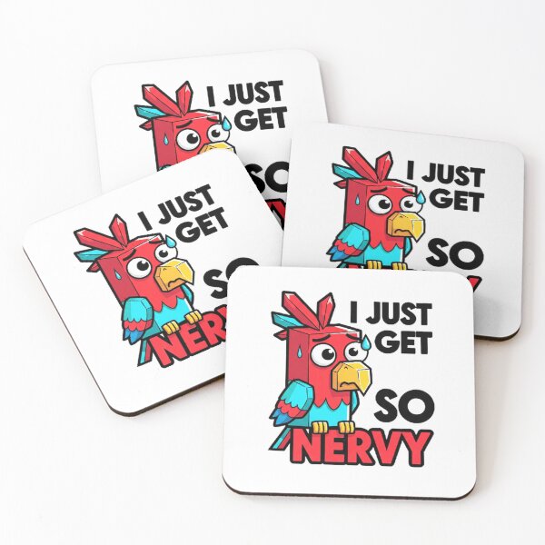 Item preview, I Just Get So Nervy Parrot Meme designed and sold by Amazing Graphics.