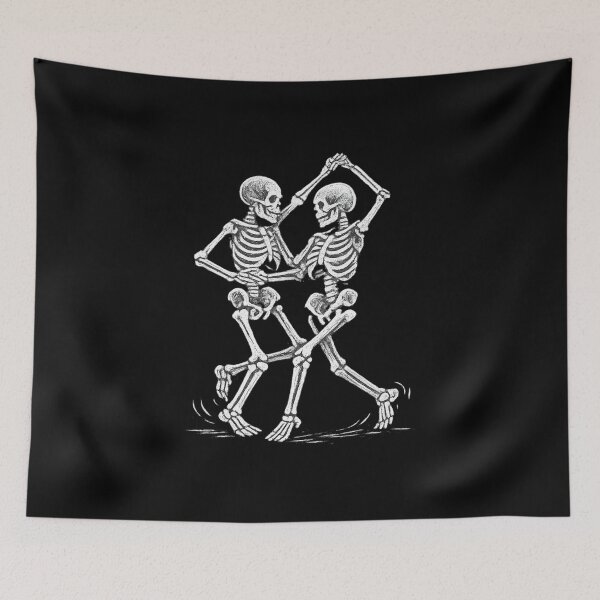 Item preview, Dancing Skeletons (Etching Style) designed and sold by optimusprime39.