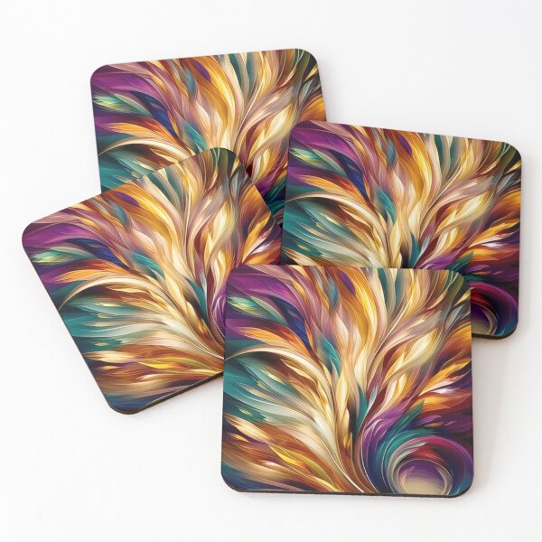 Item preview, Flaming Whirl of Color designed and sold by Whimsy Wonder Ai.