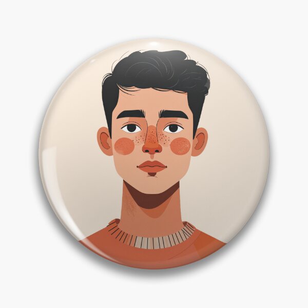 Item preview, Matteo – Warm Minimal Portrait Illustration designed and sold by yara.lahdo.