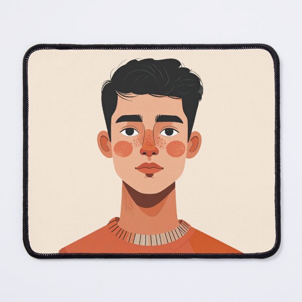 Item preview, Matteo – Warm Minimal Portrait Illustration designed and sold by yara.lahdo.