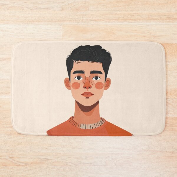 Item preview, Matteo – Warm Minimal Portrait Illustration designed and sold by yara.lahdo.