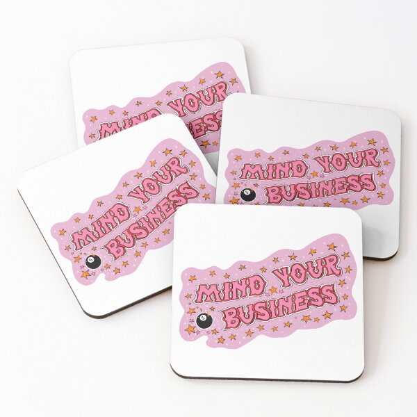 Item preview, Mind Your Business (pink) designed and sold by Hannah-Wheeler.