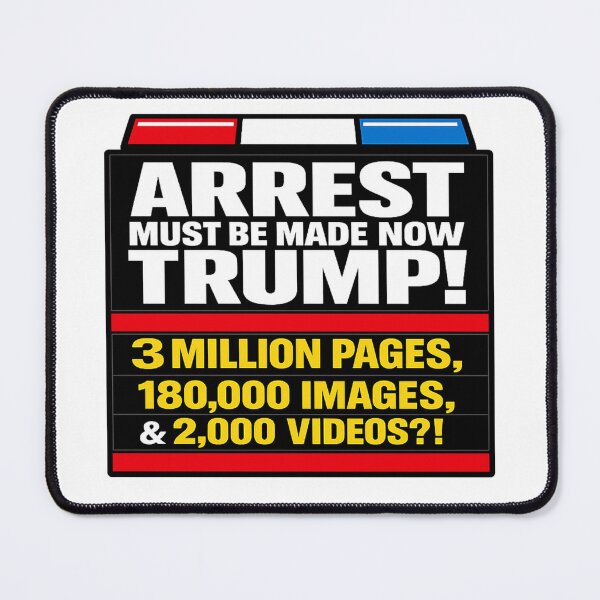 Item preview, ARREST MUST BE MADE NOW — TRUMP! | 3 Million Pages Protest Tee designed and sold by POD DYNASTY.